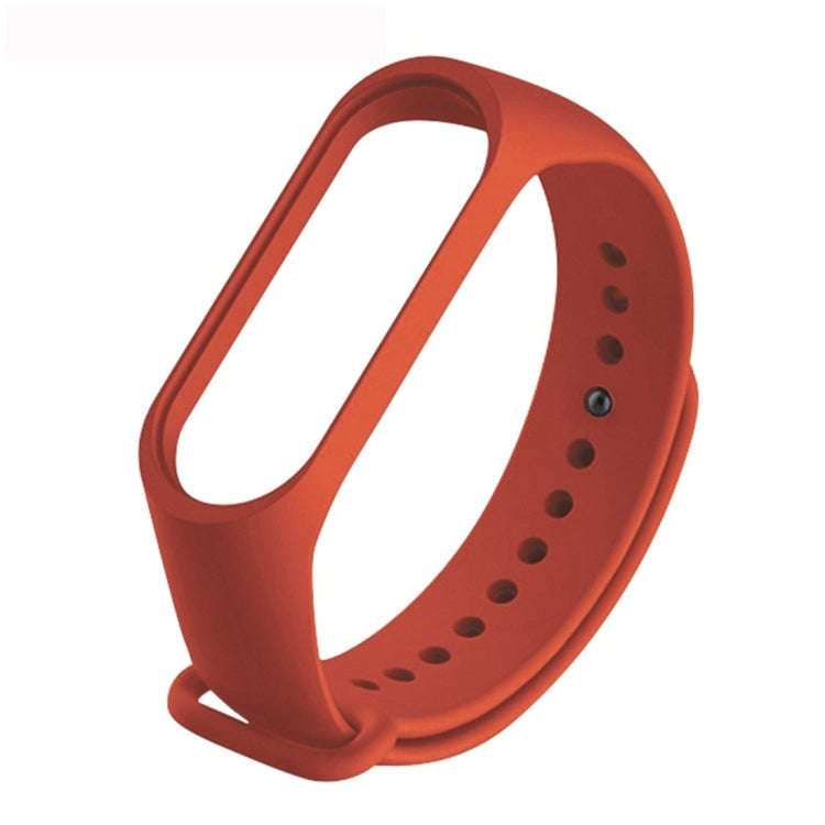 Pure Color Soft TPU  Watch Bands for Xiaomi Mi Band 4, Host Not Included(Orange)