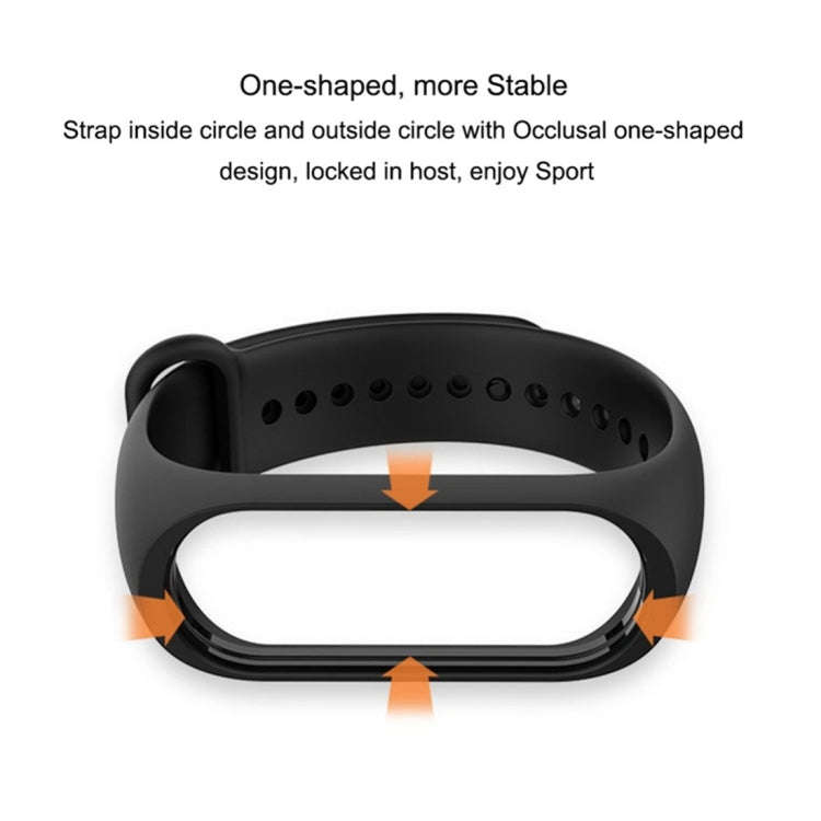 Pure Color Soft TPU  Watch Bands for Xiaomi Mi Band 4, Host Not Included(Orange)