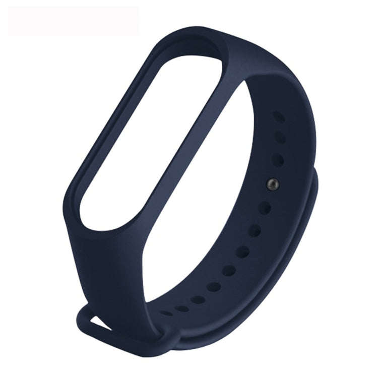 Pure Color Soft TPU  Watch Bands for Xiaomi Mi Band 4, Host Not Included(Blue)