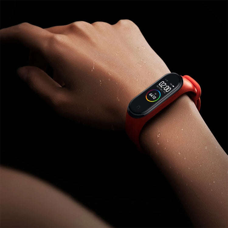Pure Color Soft TPU  Watch Bands for Xiaomi Mi Band 4, Host Not Included(Blue)