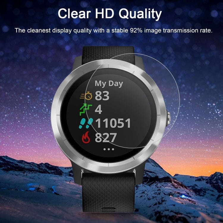 ENKAY Hat-Prince 0.2mm 9H 2.15D Curved Edge Tempered Glass Film for Garmin Vivoactive 3 trainer
