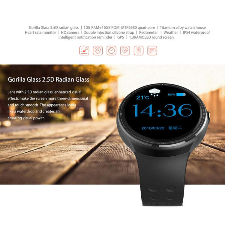 Z10 400*400 Pixel AMOLED 1.39 Inch Round Touch Screen Display Smart Watch, IP54 Waterproof, Suppo...