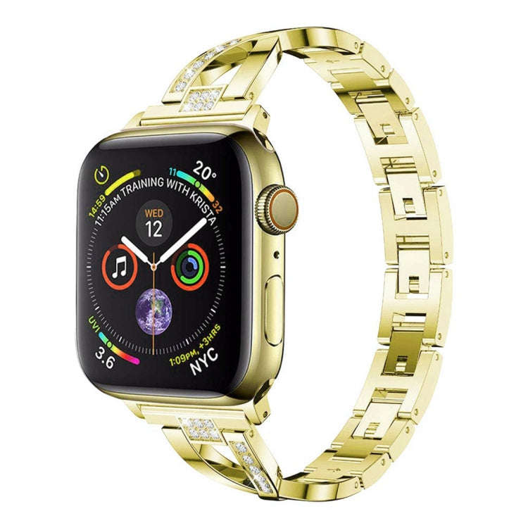 Colorful Diamond Stainless Steel Watch Band for Apple Watch Series 7 41mm / 6 & SE & 5 & 4 40mm /...