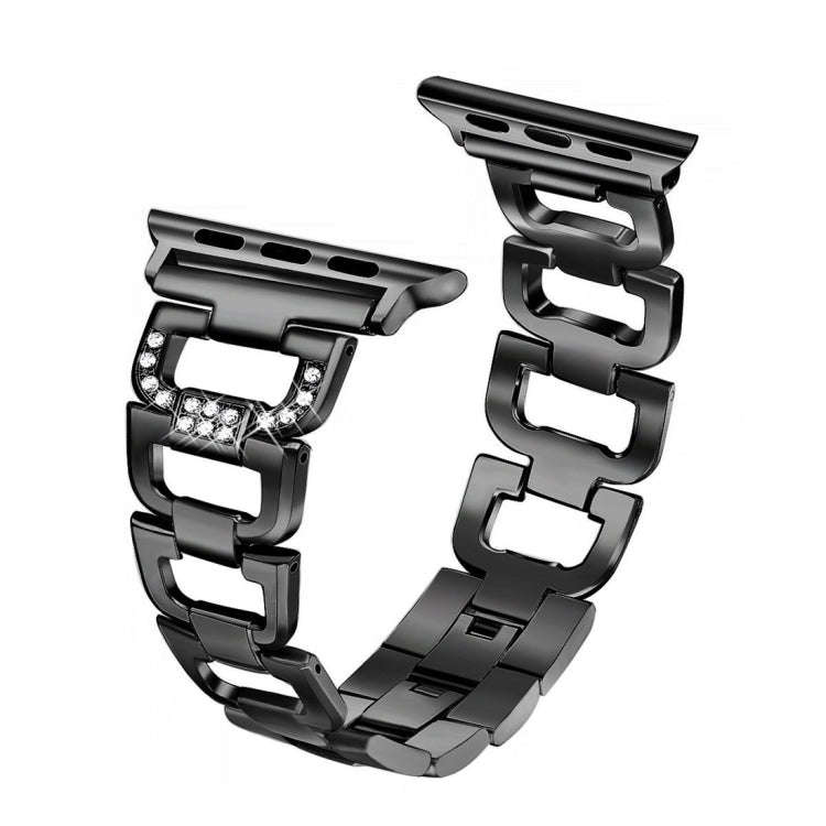 Colorful Diamond Stainless Steel Watch Band for Apple Watch Series 7 41mm / 6 & SE & 5 & 4 40mm /...