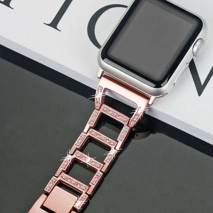 Colorful Diamond Stainless Steel Watch Band for Apple Watch Series 7 41mm / 6 & SE & 5 & 4 40mm /...
