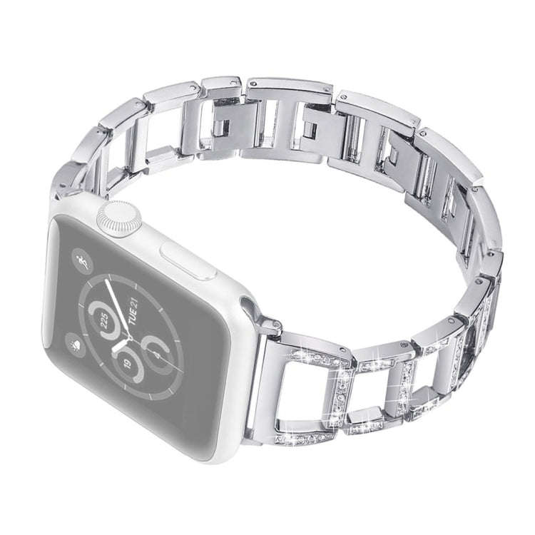 Colorful Diamond Stainless Steel Watch Band for Apple Watch Series 7 41mm / 6 & SE & 5 & 4 40mm /...