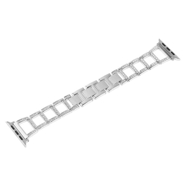 Colorful Diamond Stainless Steel Watch Band for Apple Watch Series 7 41mm / 6 & SE & 5 & 4 40mm /...