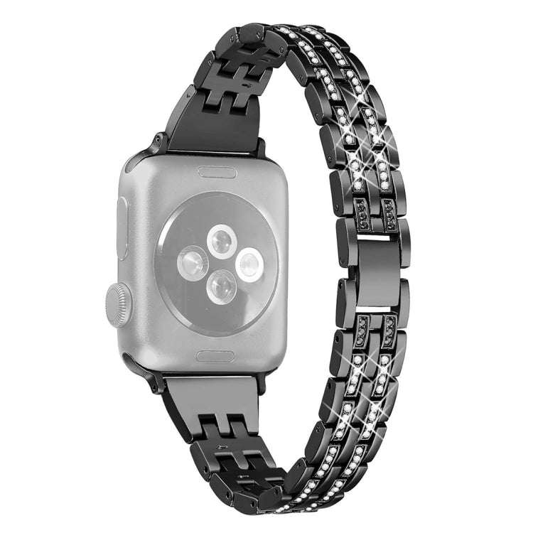 Colorful Diamond Stainless Steel Watch Band for Apple Watch Series 7 41mm / 6 & SE & 5 & 4 40mm /...