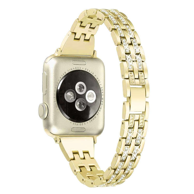 Colorful Diamond Stainless Steel Watch Band for Apple Watch Series 7 41mm / 6 & SE & 5 & 4 40mm /...