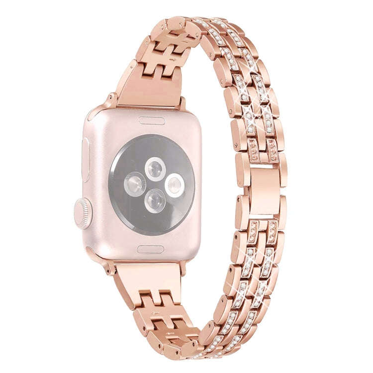 Colorful Diamond Stainless Steel Watch Band for Apple Watch Series 7 41mm / 6 & SE & 5 & 4 40mm /...