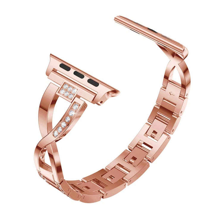 Colorful Diamond Stainless Steel Watch Band for Apple Watch Series 7 45mm / 6 & SE & 5 & 4 44mm /...