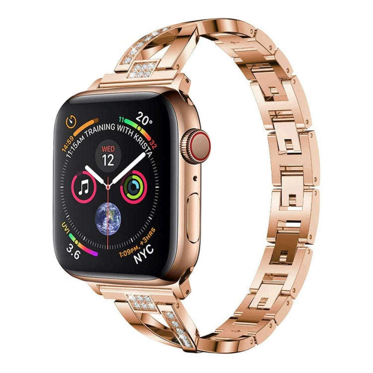 Colorful Diamond Stainless Steel Watch Band for Apple Watch Series 7 45mm / 6 & SE & 5 & 4 44mm /...
