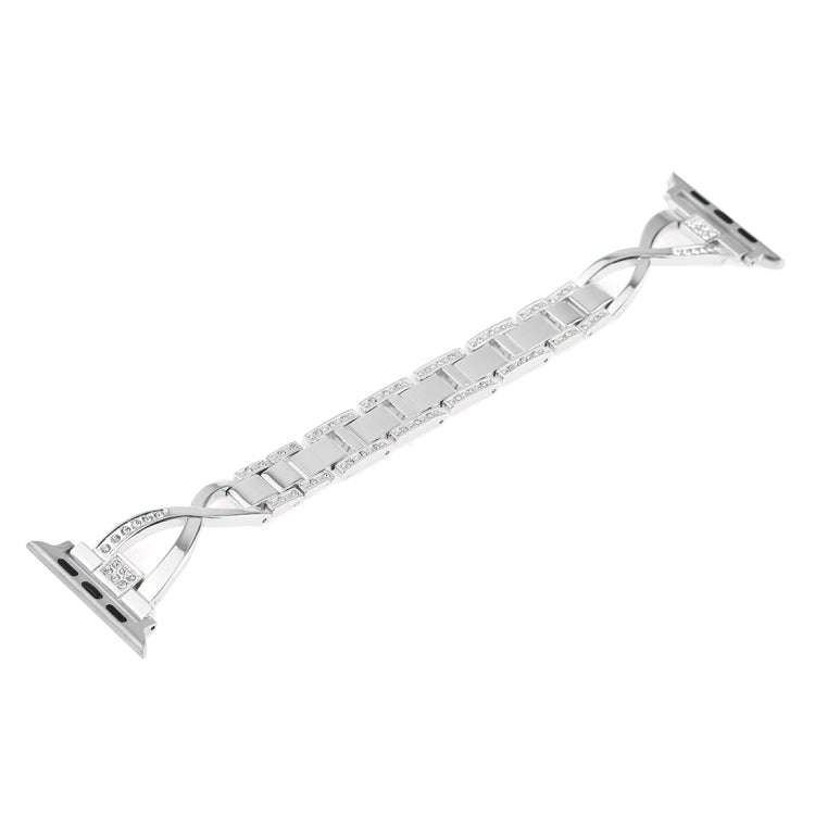 Colorful Diamond Stainless Steel Watch Band for Apple Watch Series 7 45mm / 6 & SE & 5 & 4 44mm /...