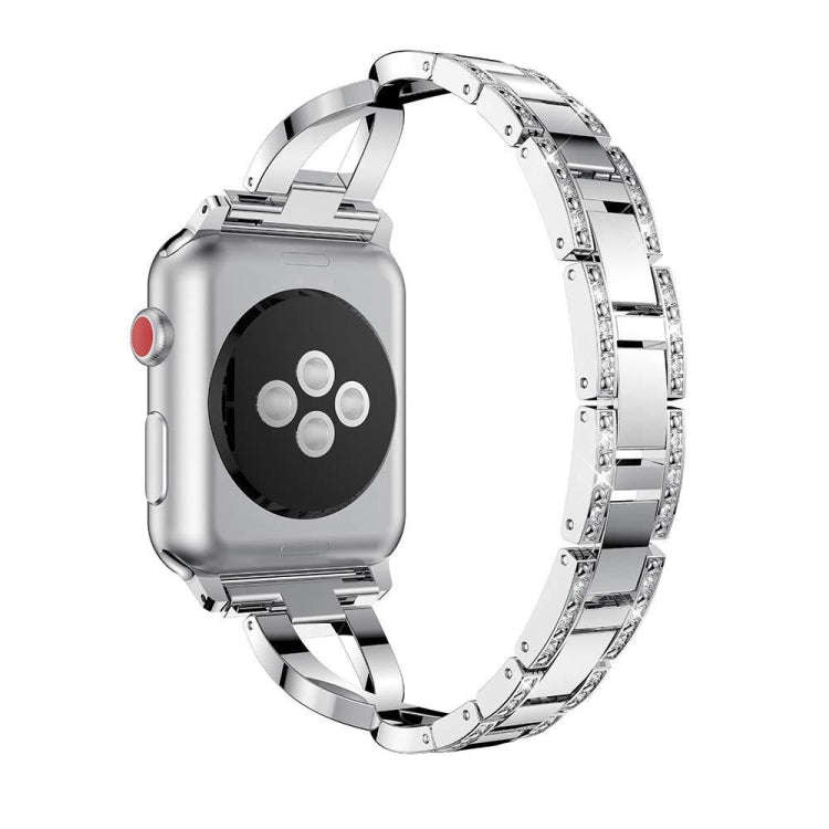 Colorful Diamond Stainless Steel Watch Band for Apple Watch Series 7 45mm / 6 & SE & 5 & 4 44mm /...