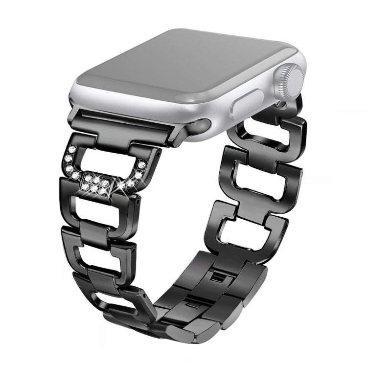 Colorful Diamond Stainless Steel Watch Band for Apple Watch Series 7 45mm / 6 & SE & 5 & 4 44mm /...