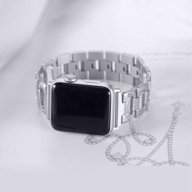 Colorful Diamond Stainless Steel Watch Band for Apple Watch Ultra 49mm&Watch Ultra 2 49mm / Serie...