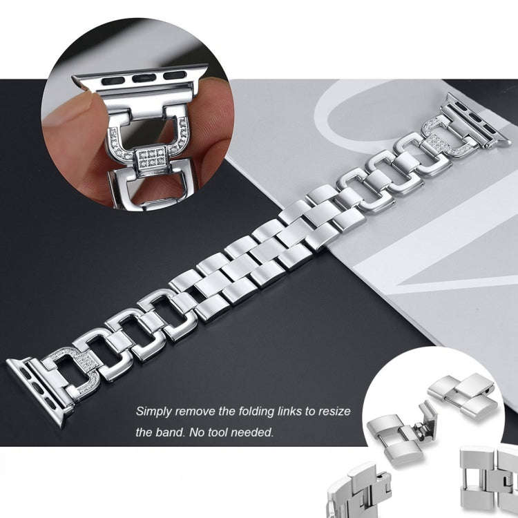 Colorful Diamond Stainless Steel Watch Band for Apple Watch Ultra 49mm&Watch Ultra 2 49mm / Serie...