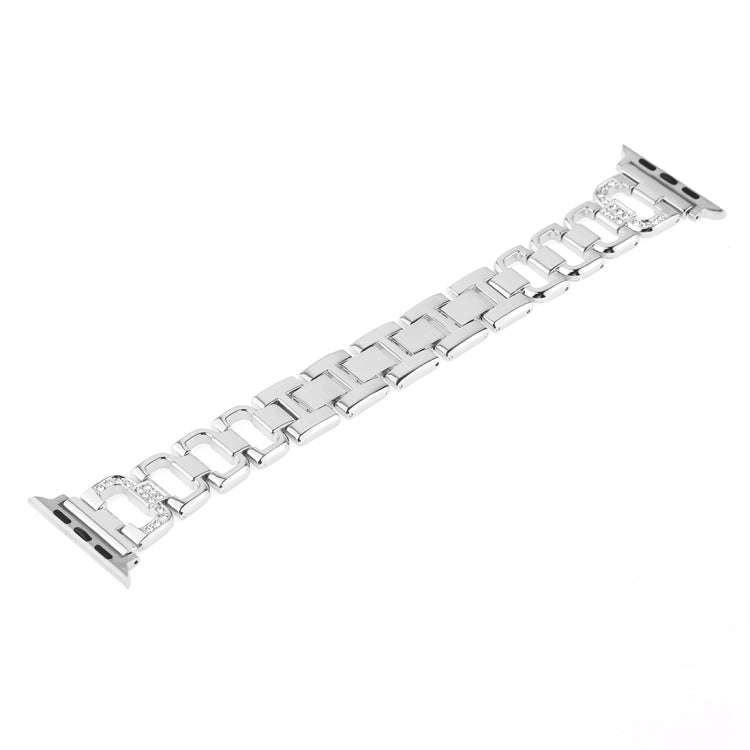 Colorful Diamond Stainless Steel Watch Band for Apple Watch Series 7 45mm / 6 & SE & 5 & 4 44mm /...