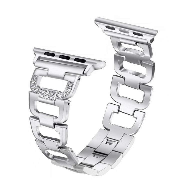 Colorful Diamond Stainless Steel Watch Band for Apple Watch Series 7 45mm / 6 & SE & 5 & 4 44mm /...