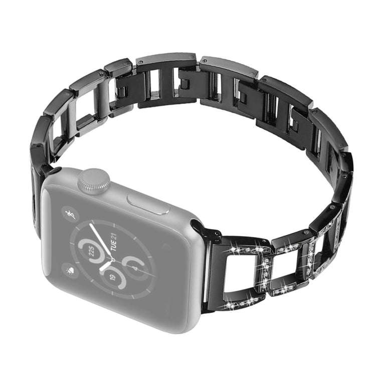 Colorful Diamond Stainless Steel Watch Band for Apple Watch Series 7 45mm / 6 & SE & 5 & 4 44mm /...