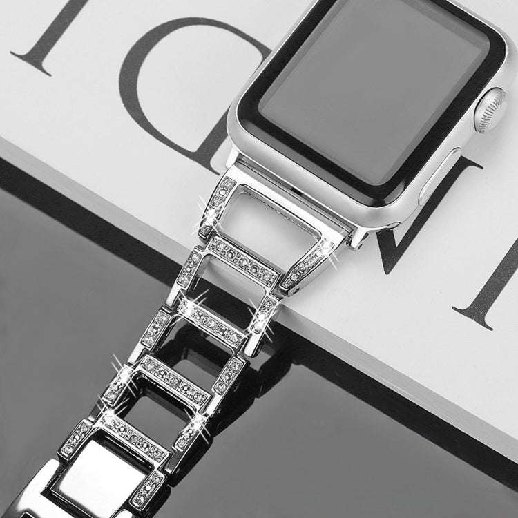 Colorful Diamond Stainless Steel Watch Band for Apple Watch Ultra 49mm&Watch Ultra 2 49mm / Serie...