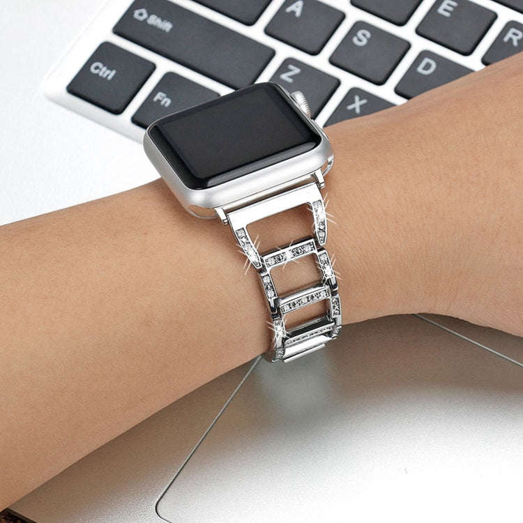 Colorful Diamond Stainless Steel Watch Band for Apple Watch Ultra 49mm&Watch Ultra 2 49mm / Serie...