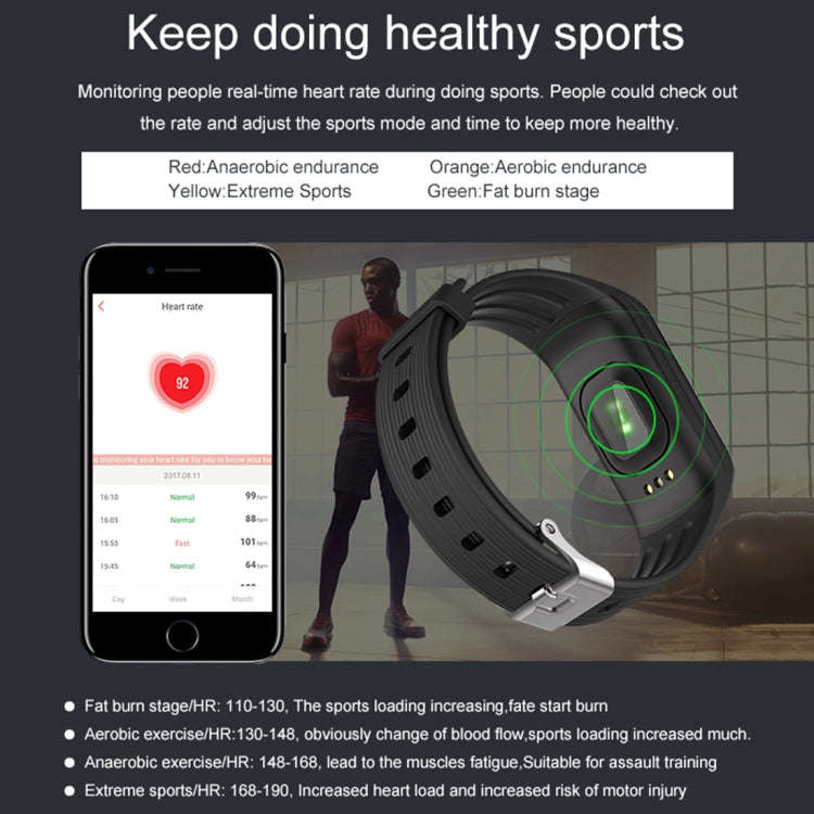 TLW B3 Fitness Tracker 0.66 inch OLED Screen Wristband Smart Bracelet, IP67 Waterproof, Support S...