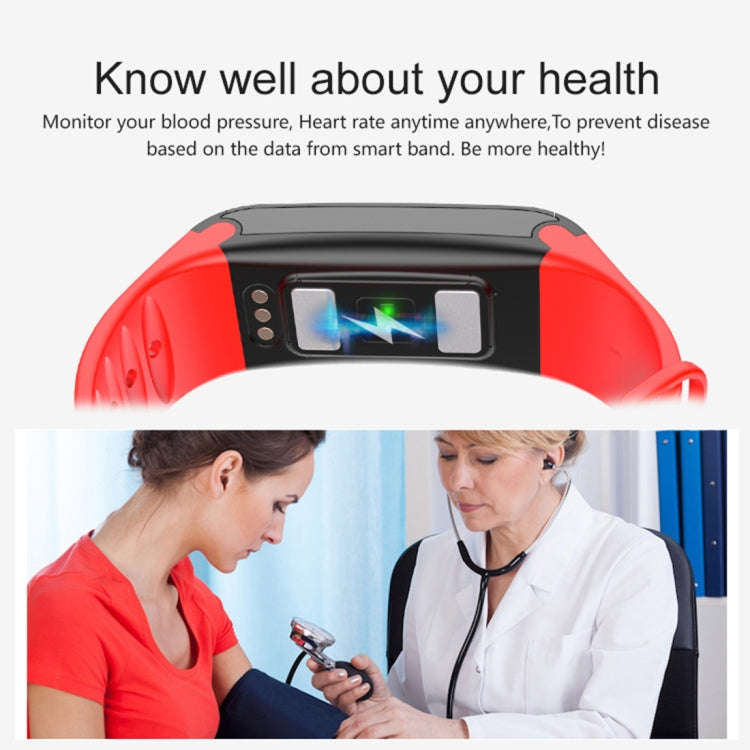 TLW T6 Fitness Tracker 0.96 inch OLED Display Wristband Smart Bracelet, Support Sports Mode / ECG...
