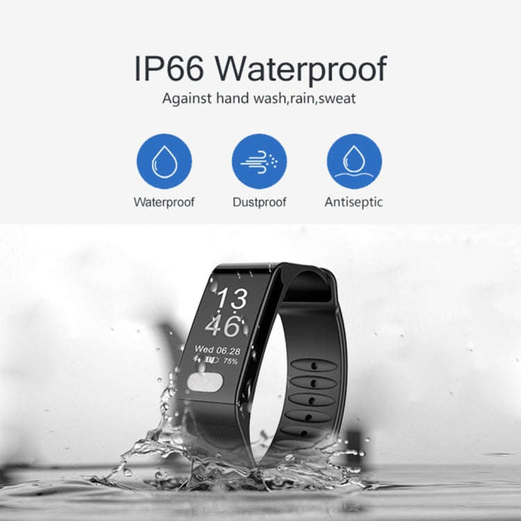 TLW T6 Fitness Tracker 0.96 inch OLED Display Wristband Smart Bracelet, Support Sports Mode / ECG...