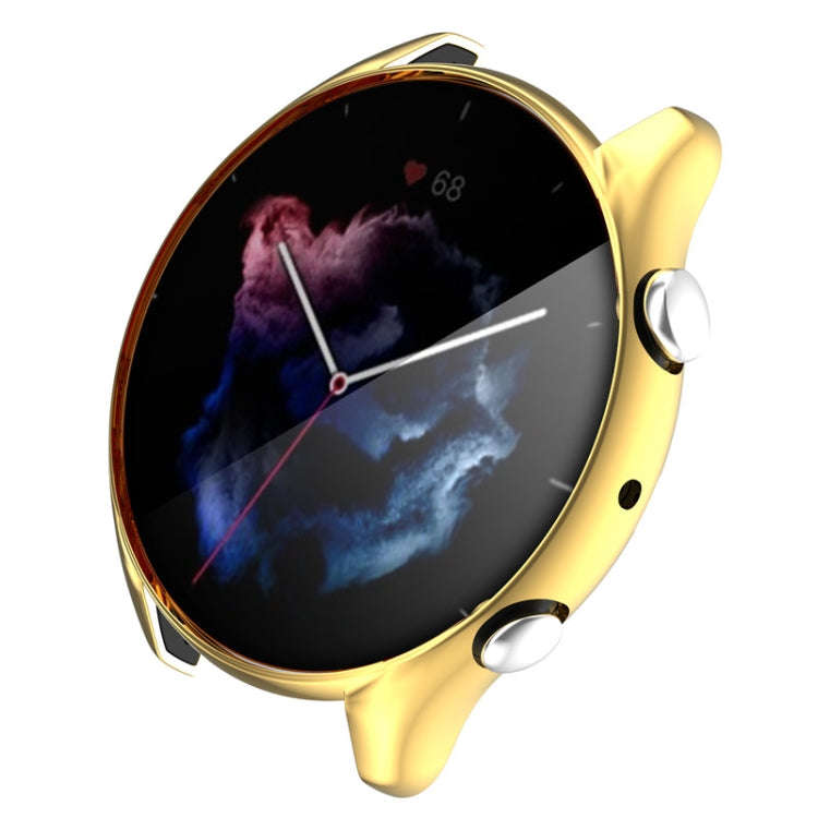 For Amazfit GTR 3 / GTR 3 Pro Full Coverage TPU Electroplating Watch Case(Gold)
