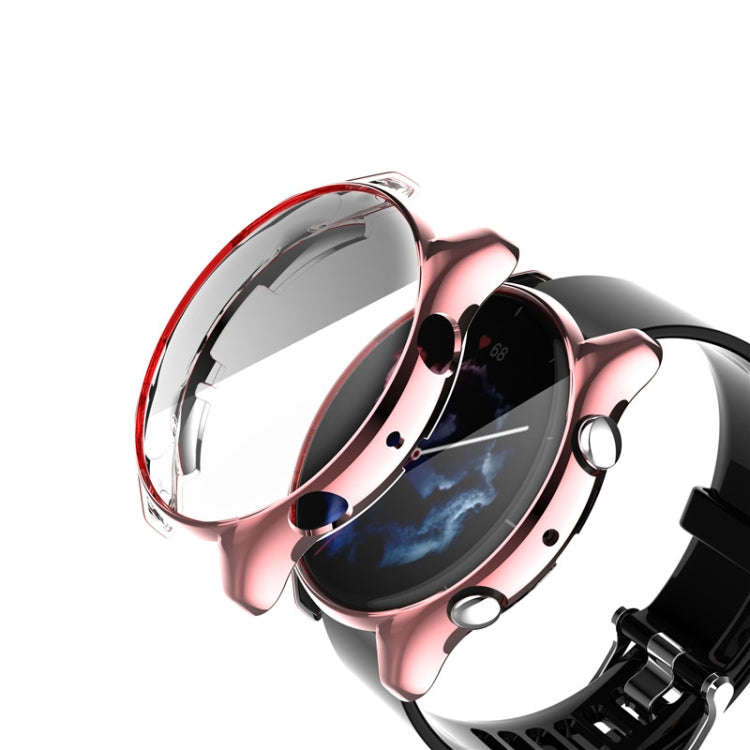 For Amazfit GTR 3 / GTR 3 Pro Full Coverage TPU Electroplating Watch Case(Rose Gold)