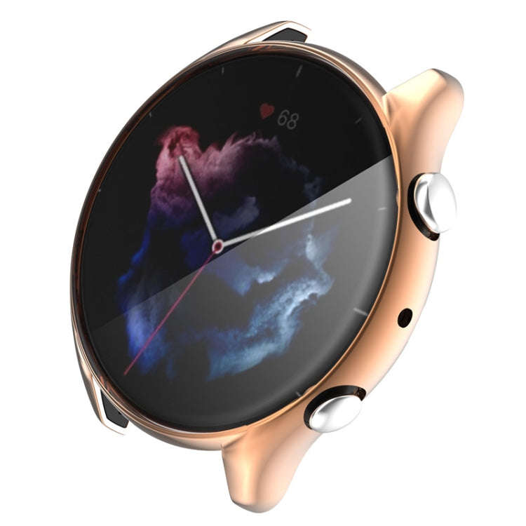 For Amazfit GTR 3 / GTR 3 Pro Full Coverage TPU Electroplating Watch Case(Rose Gold)