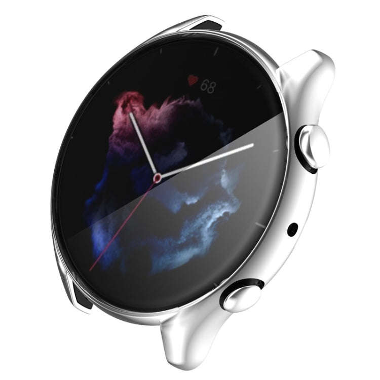 For Amazfit GTR 3 / GTR 3 Pro Full Coverage TPU Electroplating Watch Case(Silver)