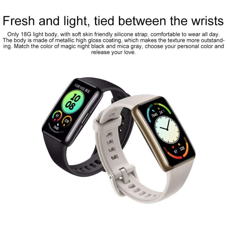 Original Huawei Band 6 Pro 1.47 inch AMOLED Color Screen Bluetooth 5.0 5ATM Waterproof Smart Wris...