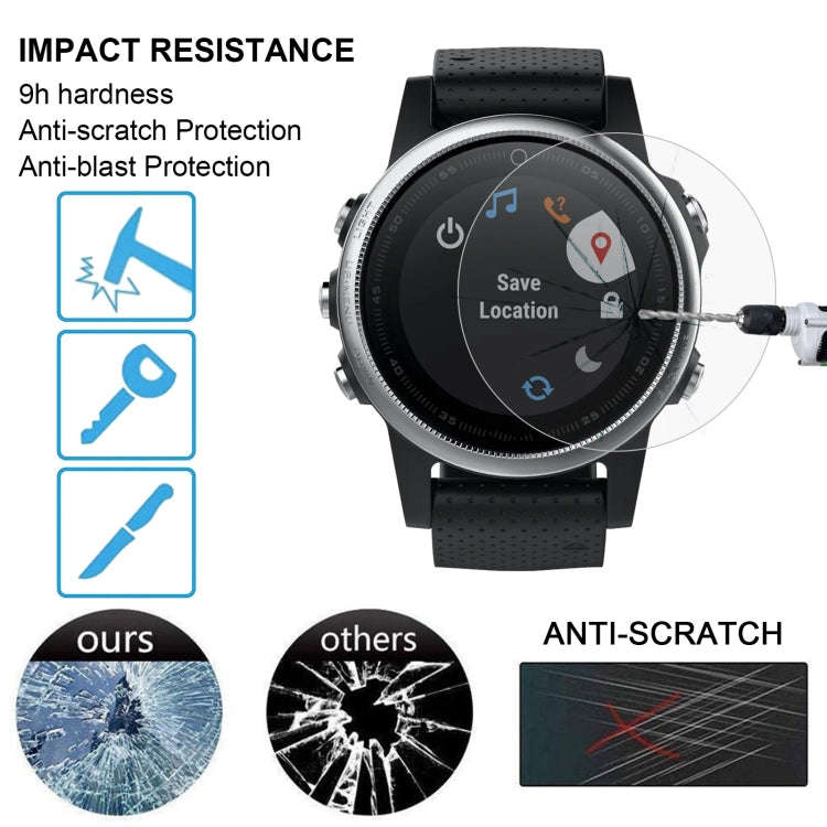 ENKAY Hat-Prince for Garmin Fenix 5S Smart Watch 0.2mm 9H Surface Hardness 2.15D Curved Edge Temp...