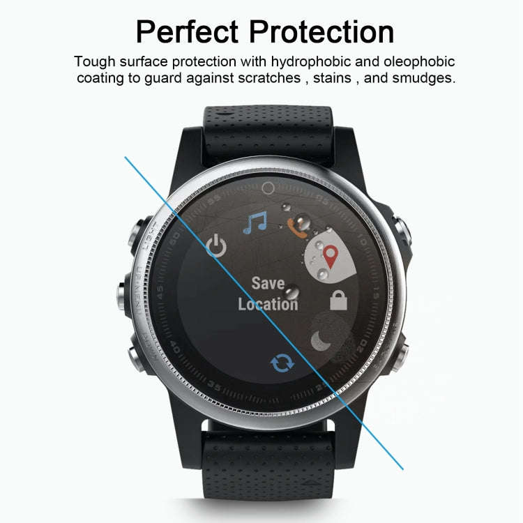 ENKAY Hat-Prince for Garmin Fenix 5S Smart Watch 0.2mm 9H Surface Hardness 2.15D Curved Edge Temp...
