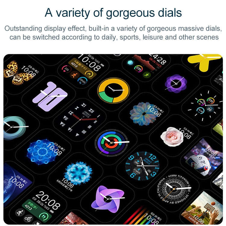 P22 1.4 inch IPS Color Screen Smart Watch,IP67 Waterproof, Support Remote Camera /Heart Rate Moni...