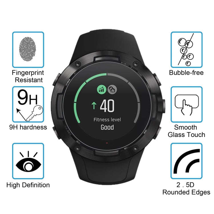 For Suunto 5 0.26mm 2.5D 9H Tempered Glass Film Screen Protector