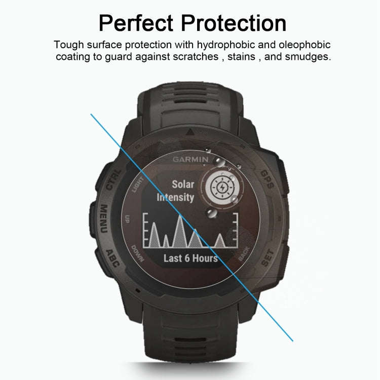 For Garmin Instinct 0.26mm 2.5D 9H Tempered Glass Film Screen Protector