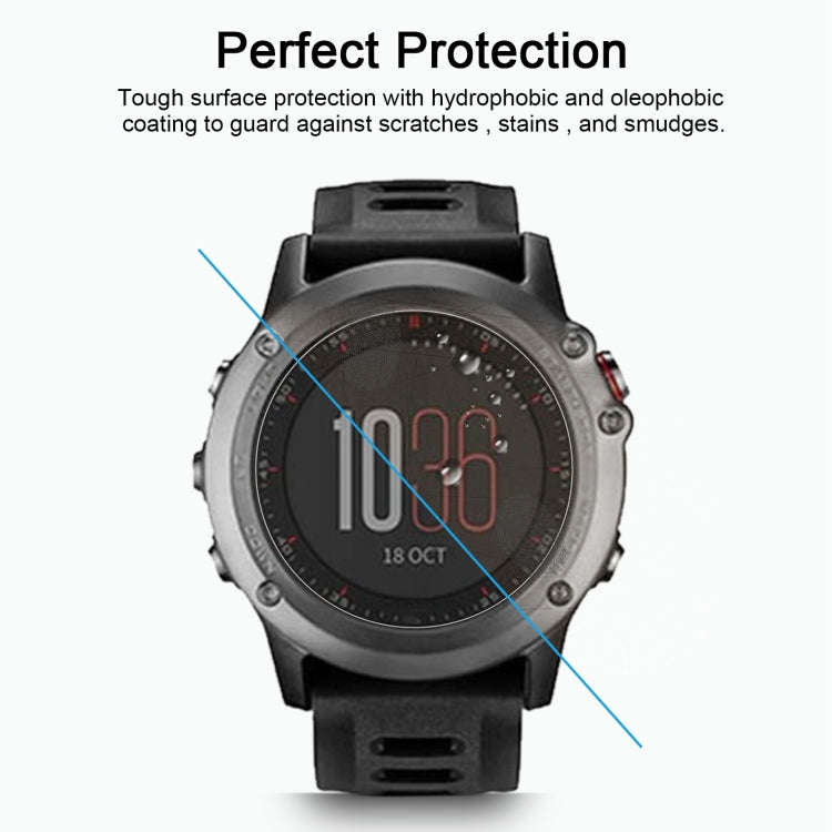For Garmin Fenix 3 0.26mm 2.5D 9H Tempered Glass Film Screen Protector