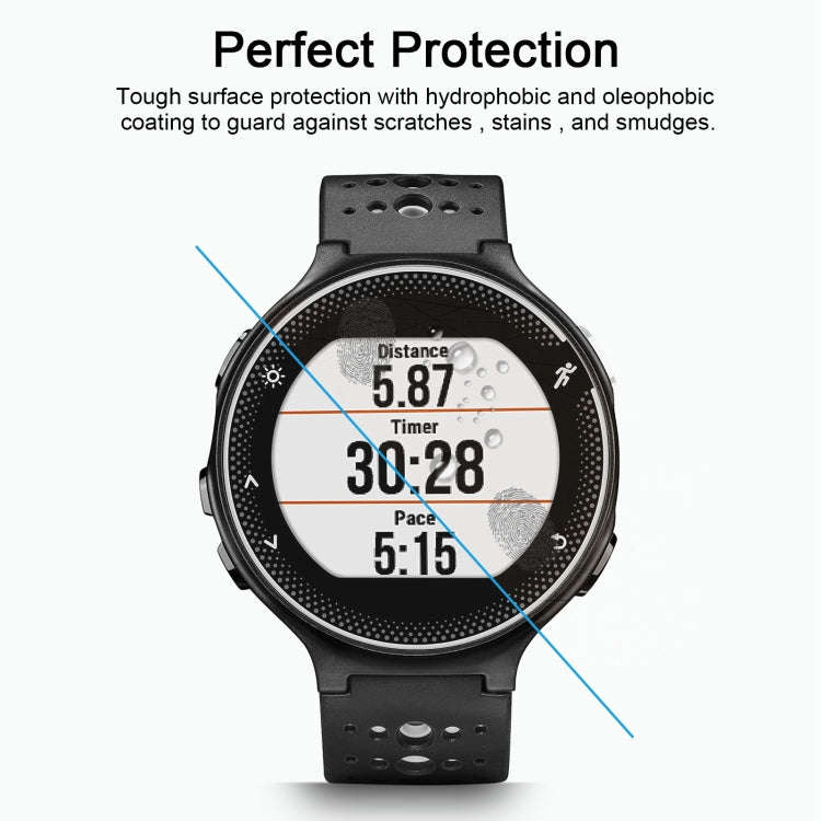 For Garmin Forerunner 235 0.26mm 2.5D 9H Tempered Glass Film Screen Protector