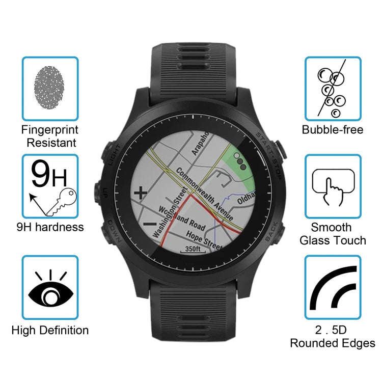 For Garmin Forerunner 945 0.26mm 2.5D 9H Tempered Glass Film Screen Protector