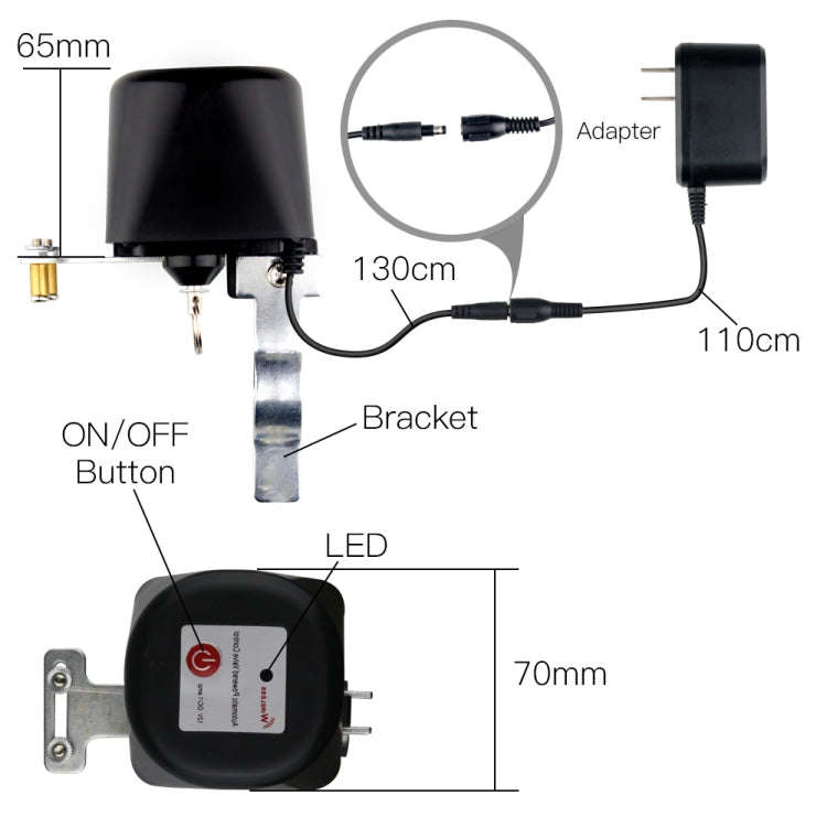 Garden Irrigation Control WIFI Smart Water Gas Valve Switch