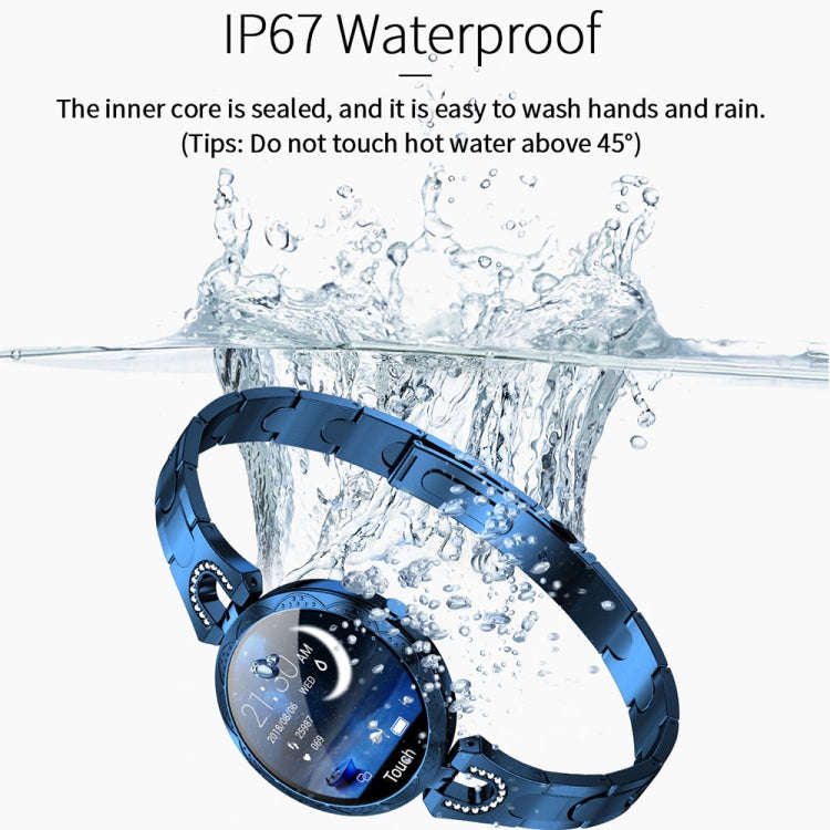AK15 Fashion Smart Female Bracelet, 1.08 inch Color LCD Screen, IP67 Waterproof, Support Heart Ra...