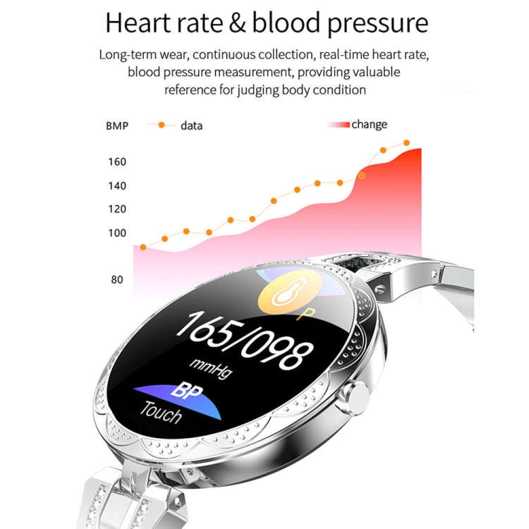 AK15 Fashion Smart Female Bracelet, 1.08 inch Color LCD Screen, IP67 Waterproof, Support Heart Ra...