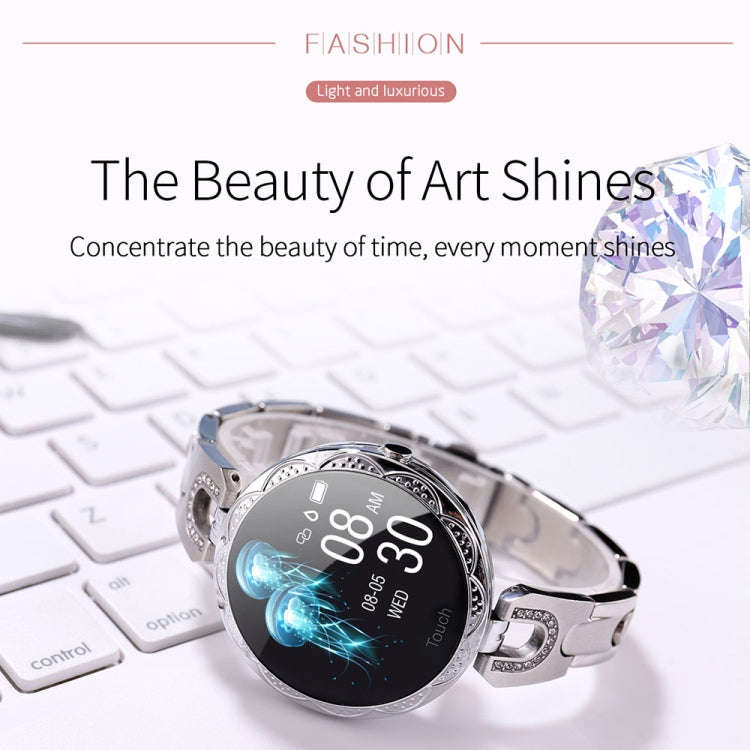 AK15 Fashion Smart Female Bracelet, 1.08 inch Color LCD Screen, IP67 Waterproof, Support Heart Ra...