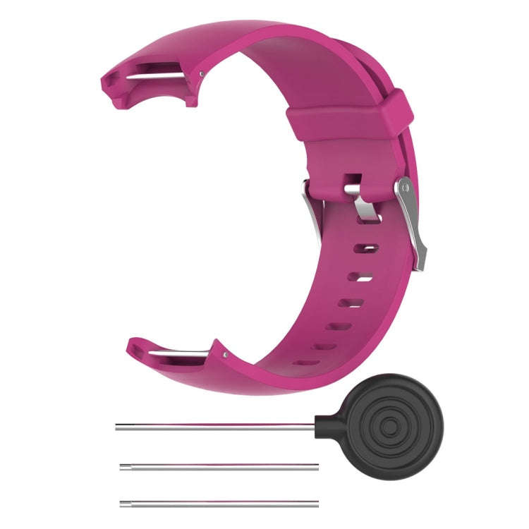 Smart Watch Silicone Watch Band for Garmin Approach S3(Rose Red)