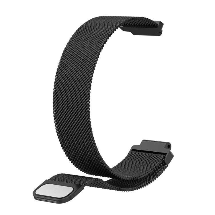 Milanese Watch Band for Garmin Forerunner 235 26cm(Black)