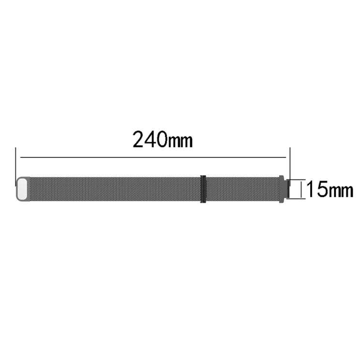 Milanese Watch Band for Garmin Forerunner 235 26cm(Gold)