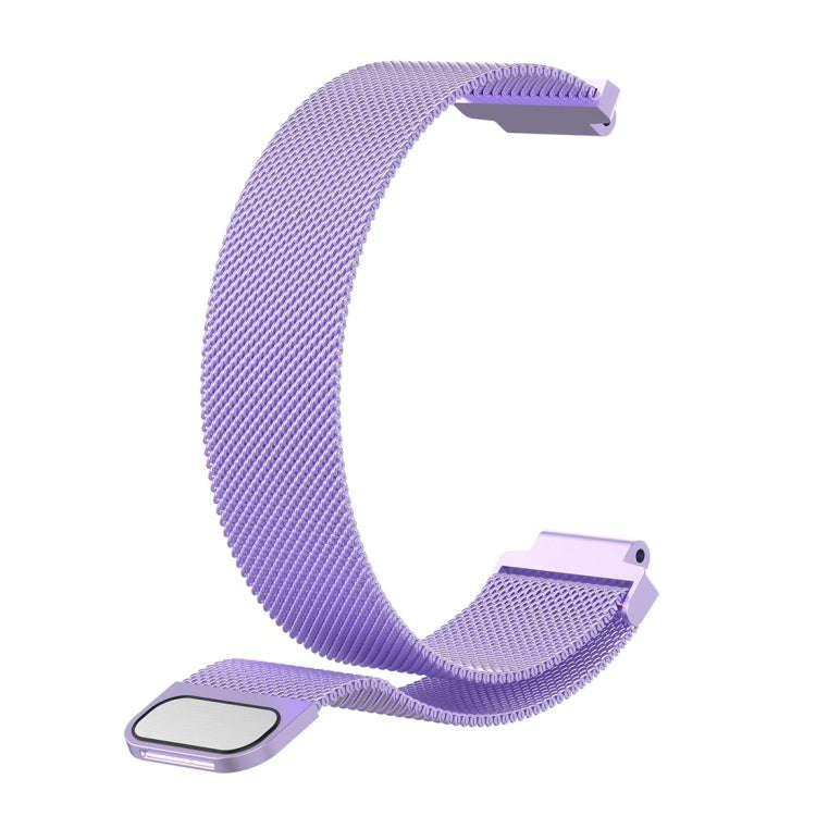 Milanese Watch Band for Garmin Forerunner 235 26cm(Light Purple)